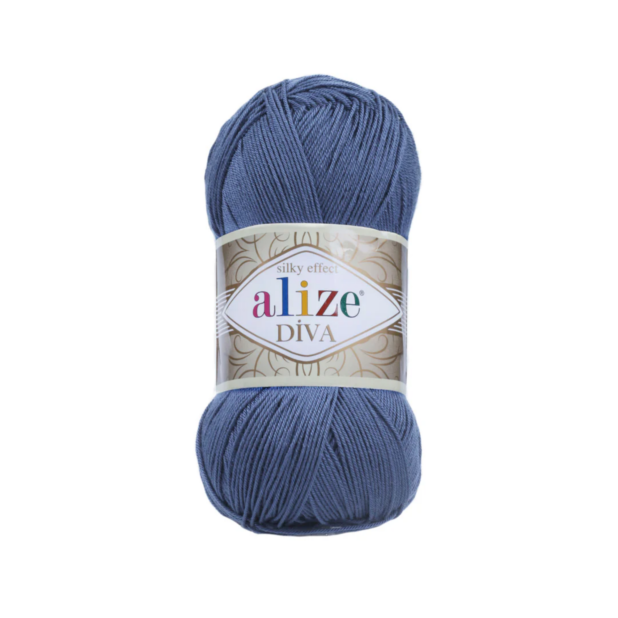 Alize Diva Silky Effect 100% Microfiber Acrylic Yarn - Indigo (353)