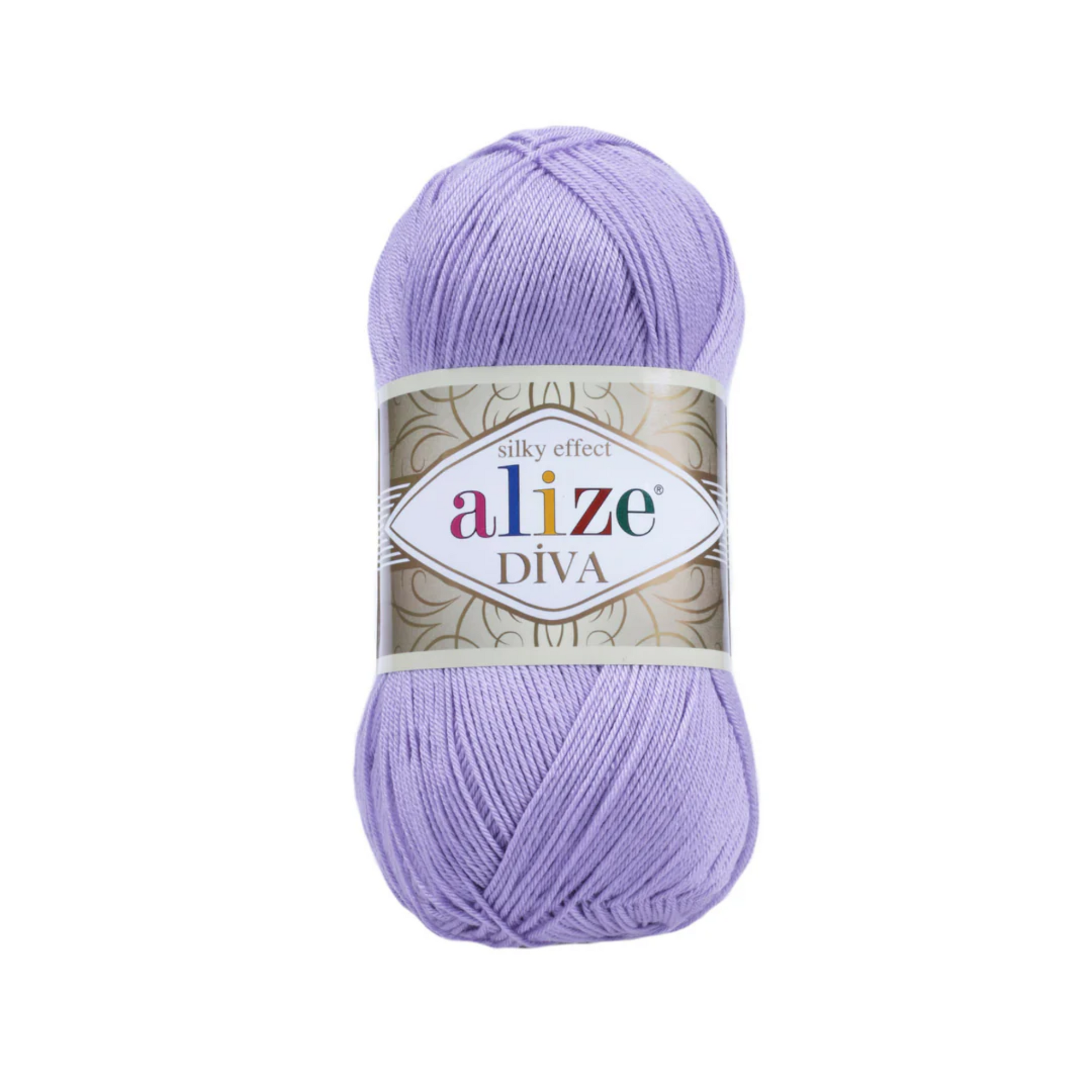 Alize Diva Silky Effect Knitting Yarn, Lilac - 158