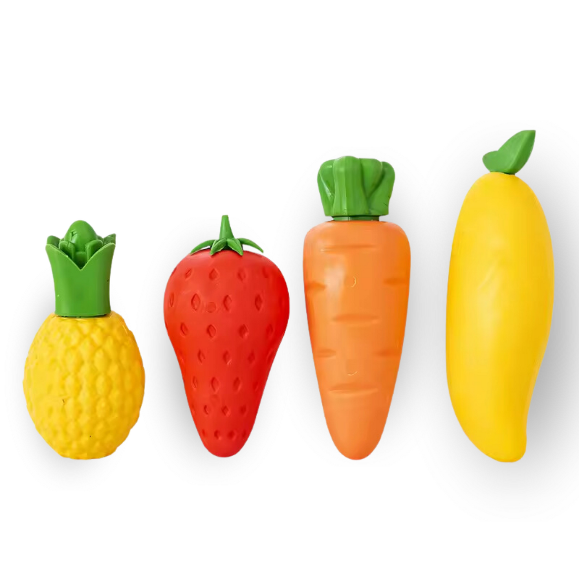 Juicy Erasers - Fruit-Shaped Fun for Your Desk - SET OF 4