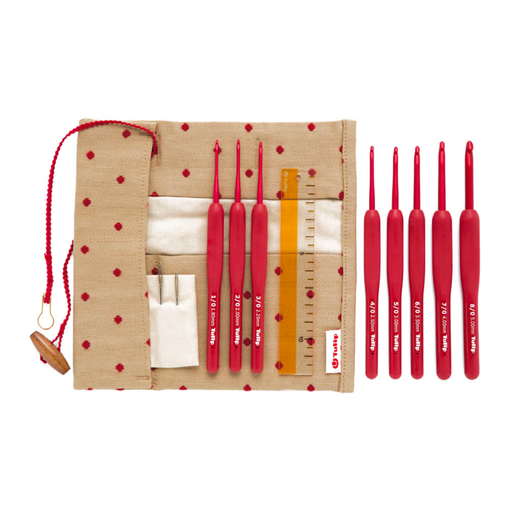 Tulip Etimo Red Crochet Hook Set