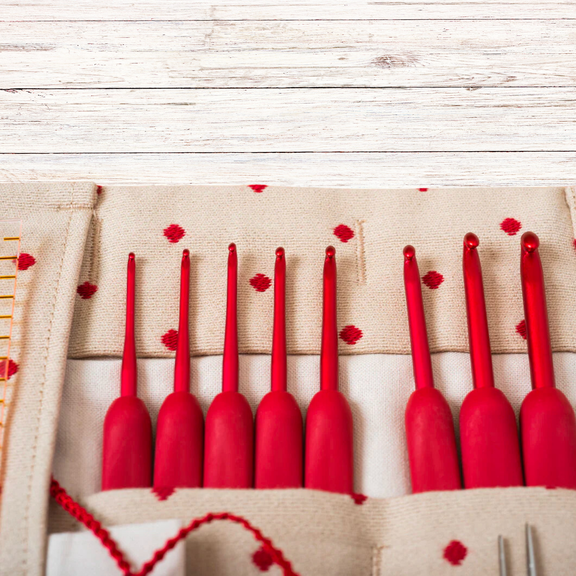 Tulip Etimo Red Crochet Hook Set