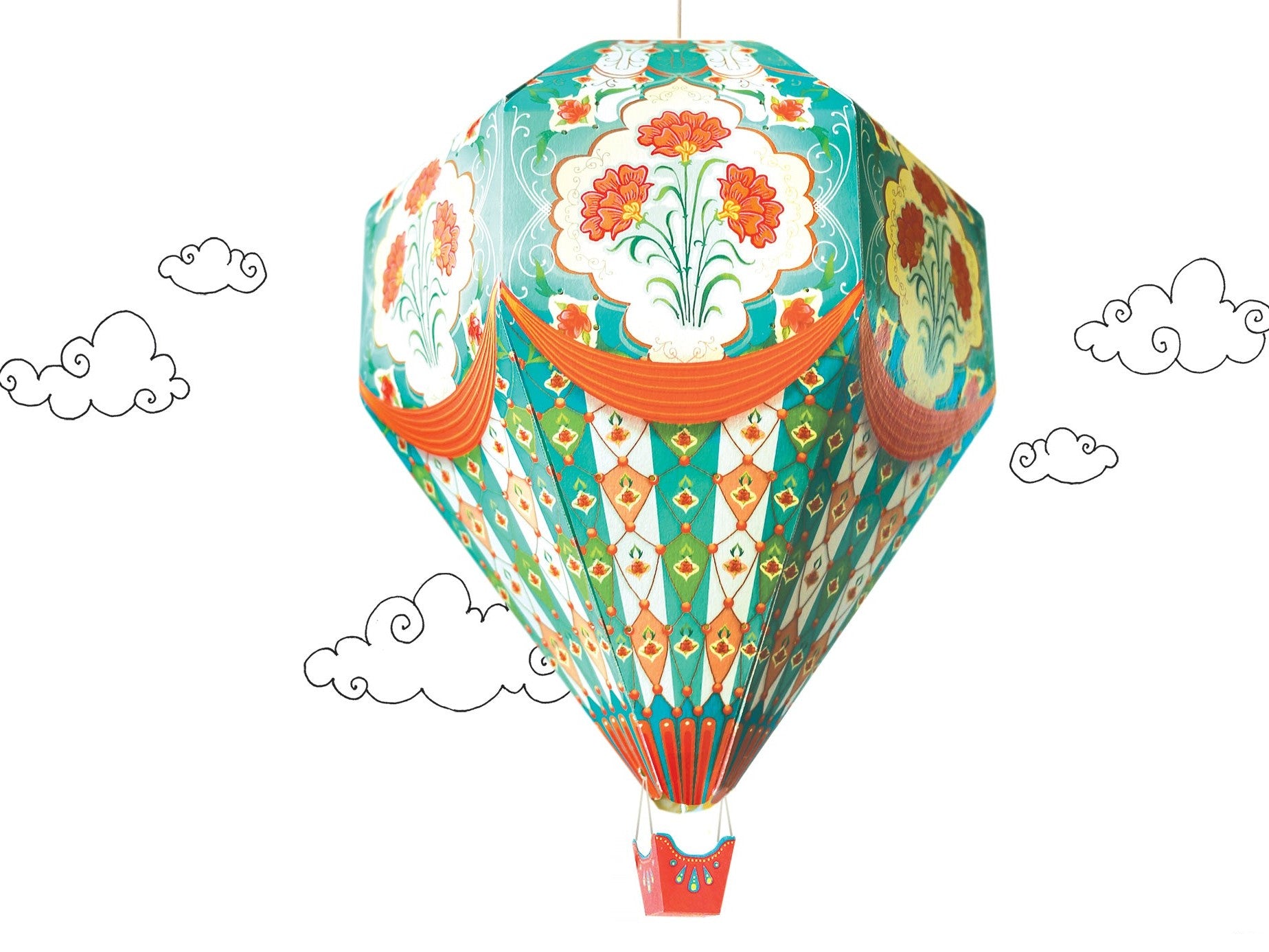 DIY Hot Air Balloon Lamp Shade | Big Blue